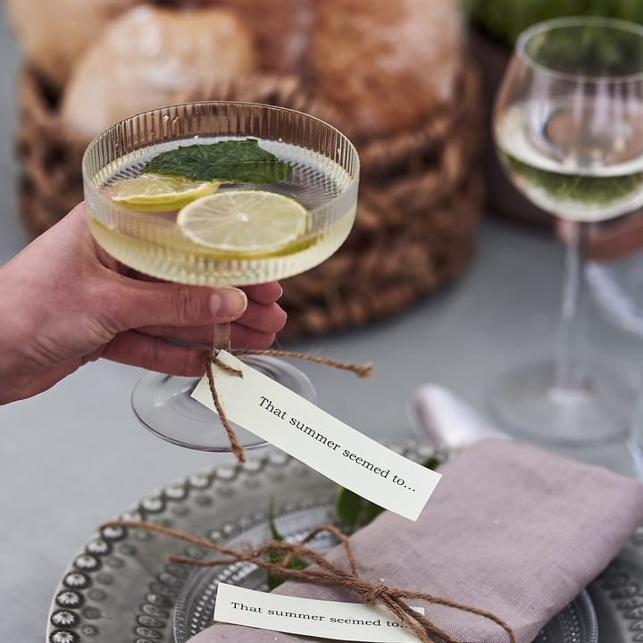 Ripple champagne glass 2-pack, clear Ferm Living