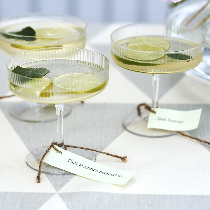 Ripple champagne glass 2-pack, clear Ferm Living