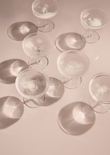 Ripple champagne glass 2-pack - clear - Ferm Living