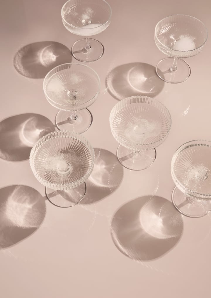 Ripple champagne glass 2-pack, clear Ferm Living