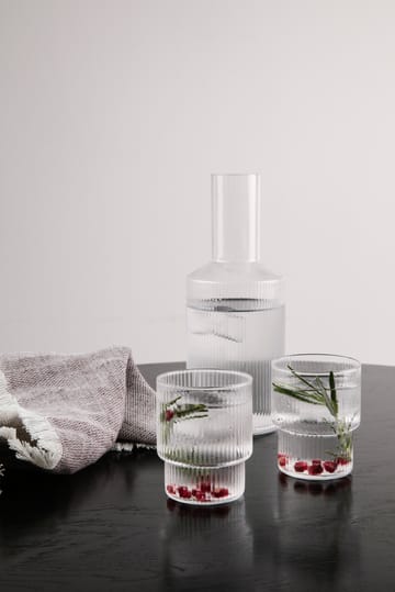 Ripple glass 4-pack - clear - Ferm Living