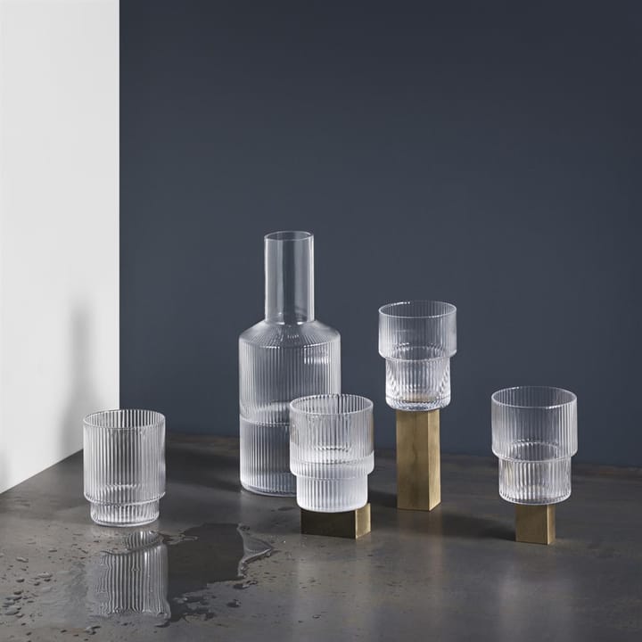Ripple glass 4-pack, clear ferm LIVING