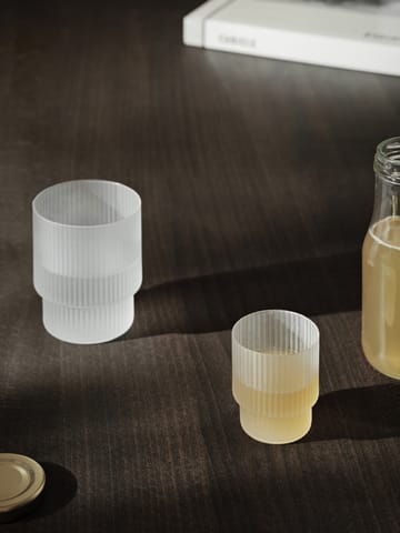 Ripple glass small 6 cl 4-pack - Frosted - Ferm Living