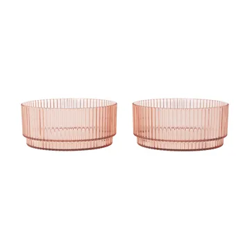 Ripple kids bowl - Blush, 2-pack - Ferm Living