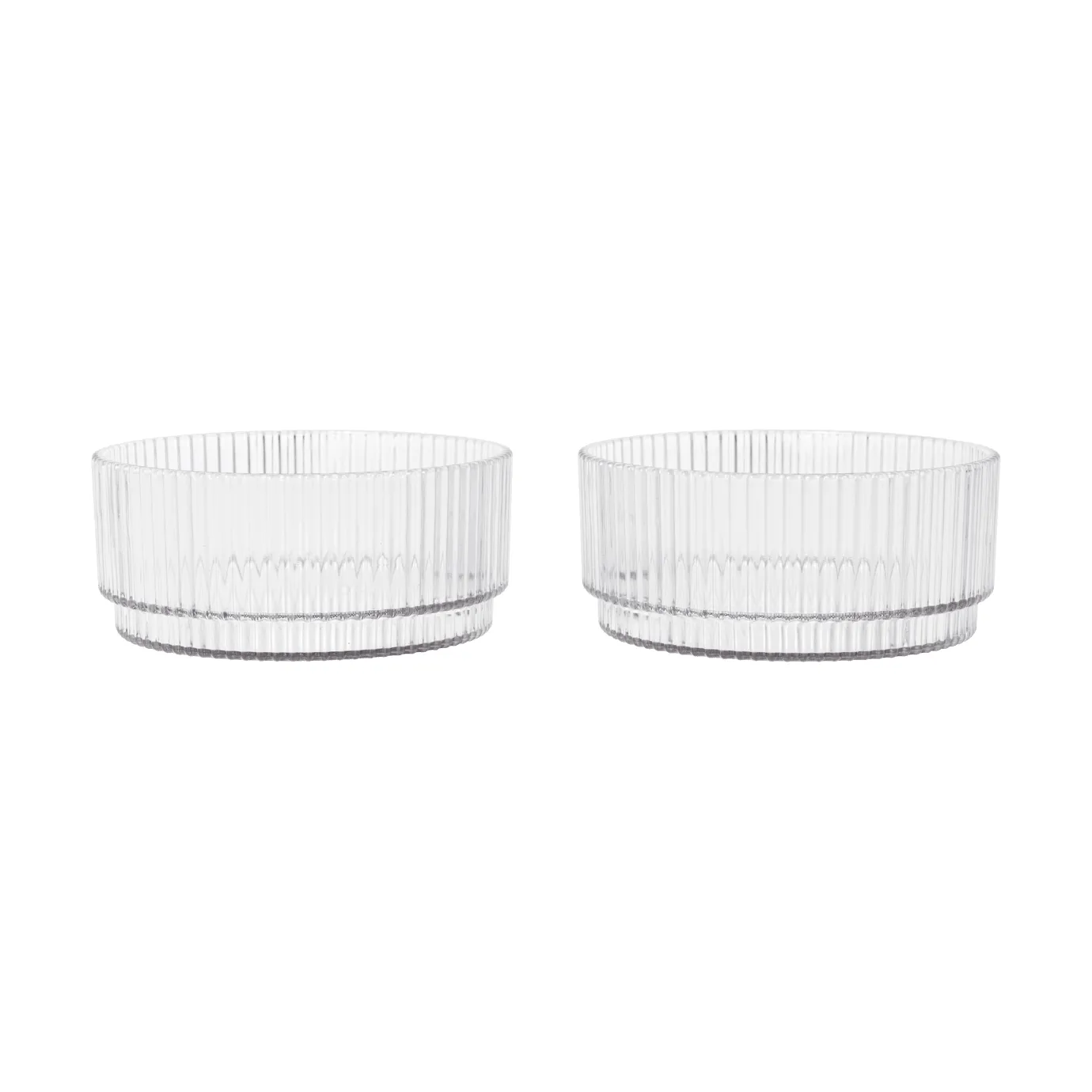 Ripple kids bowl, Clear, 2-pack Ferm Living