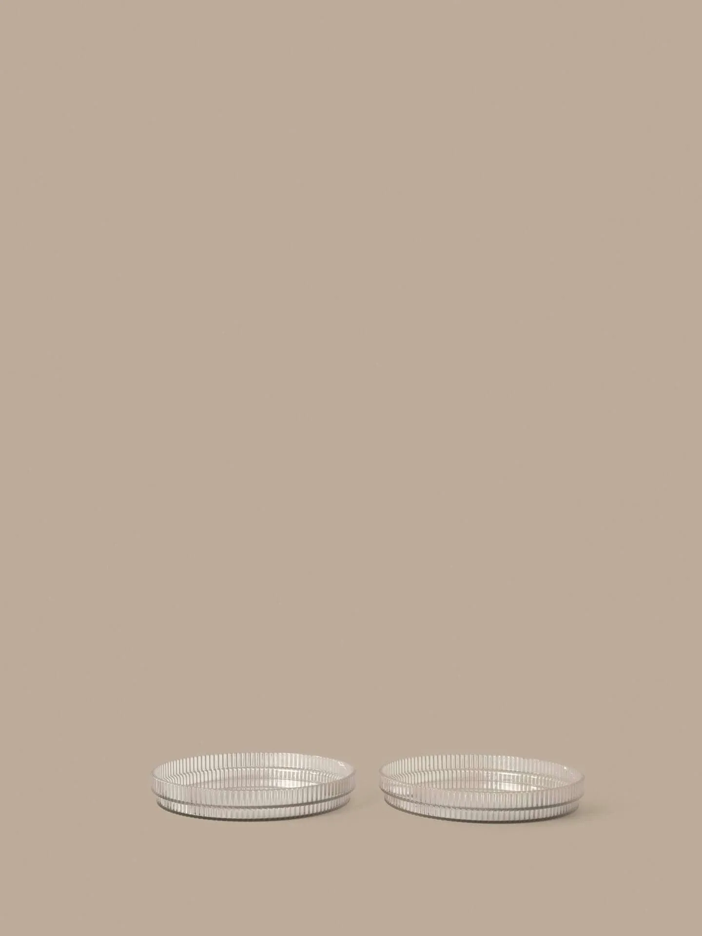 Ripple kids plate, Clear, 2-pack Ferm Living