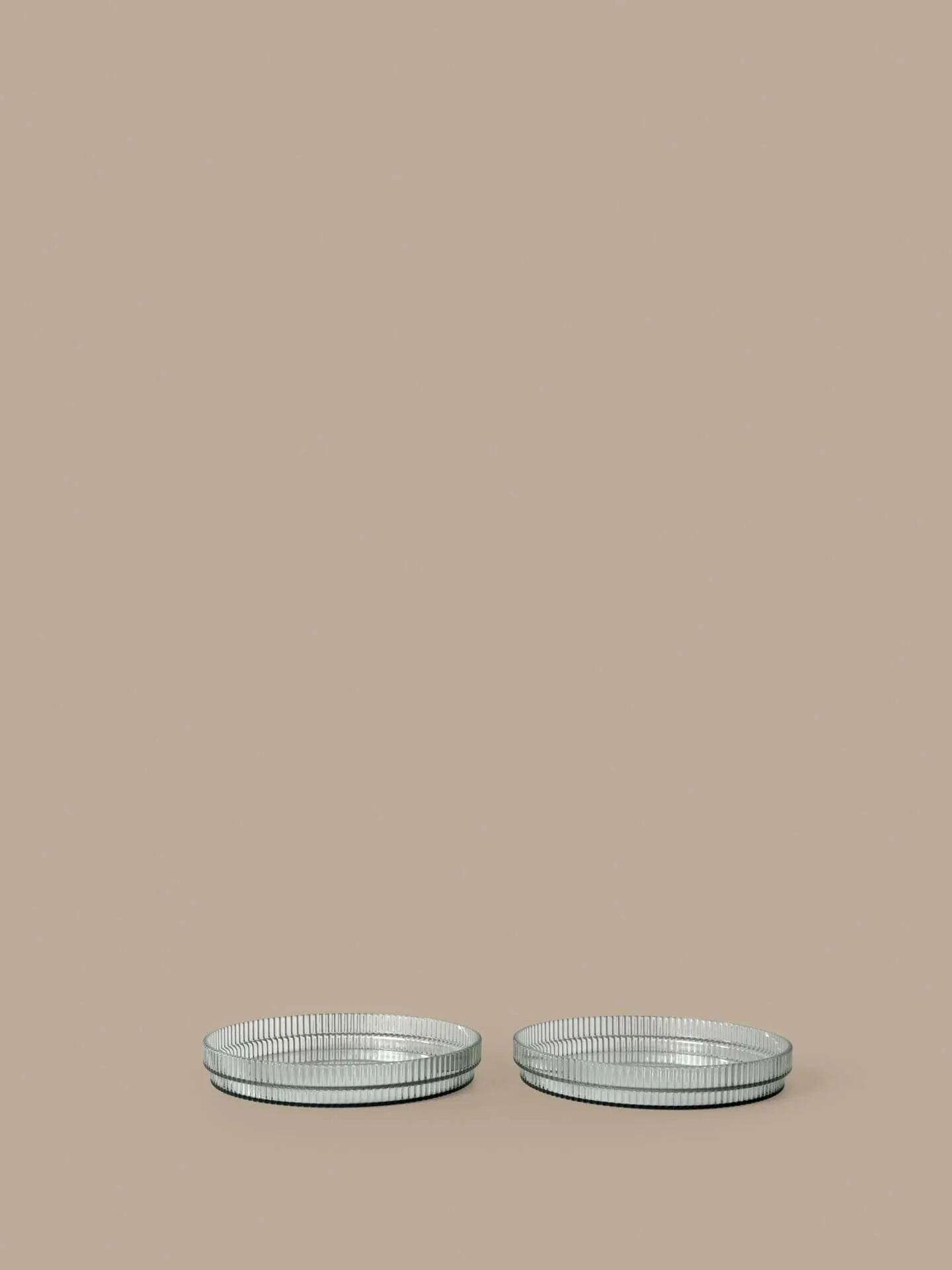 Ripple kids plate, Tea green, 2-pack Ferm Living