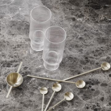 Ripple long drink glass 4-pack - clear - Ferm Living