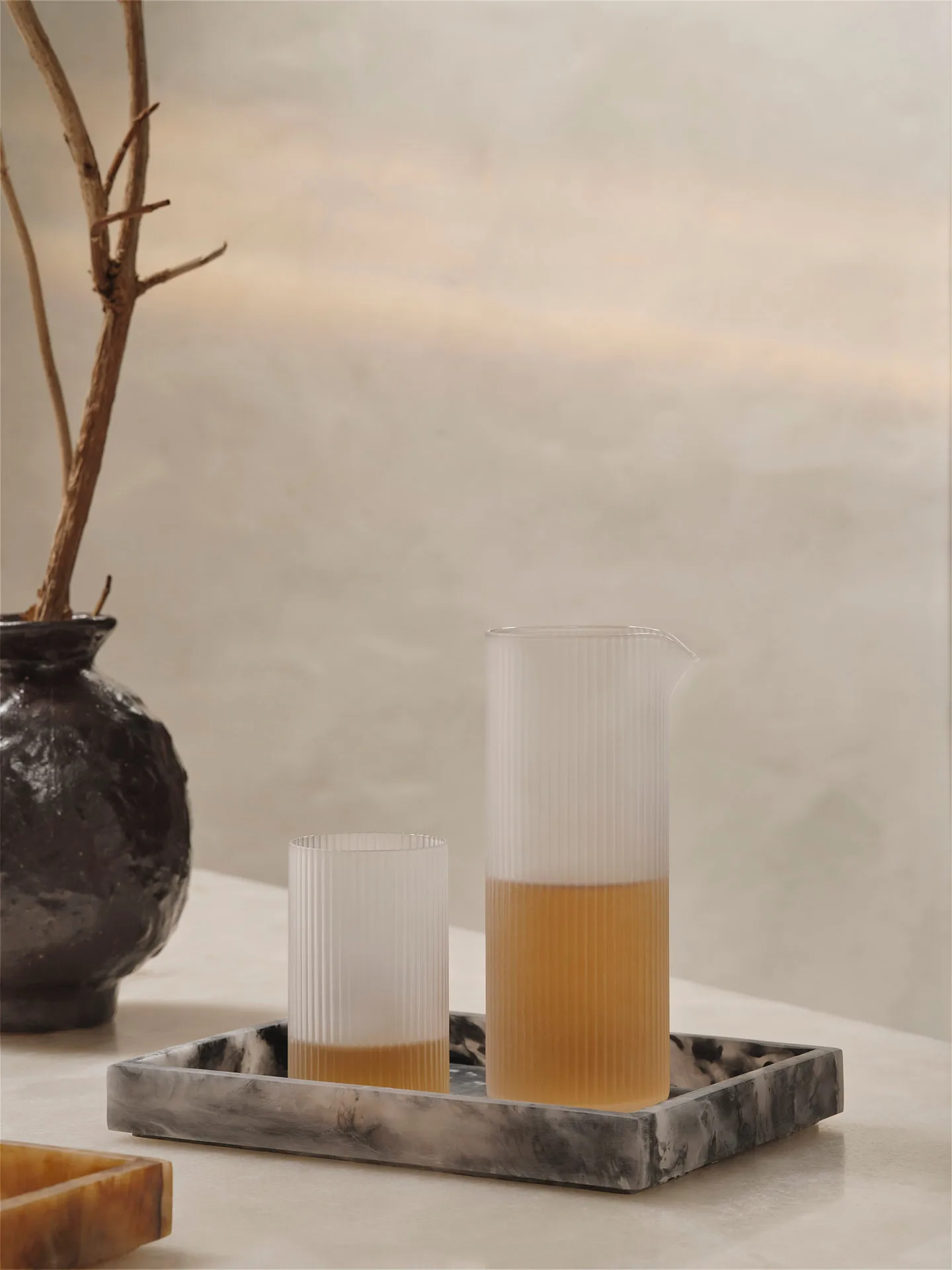 Ripple milk pitcher 40 cl, Frosted Ferm Living