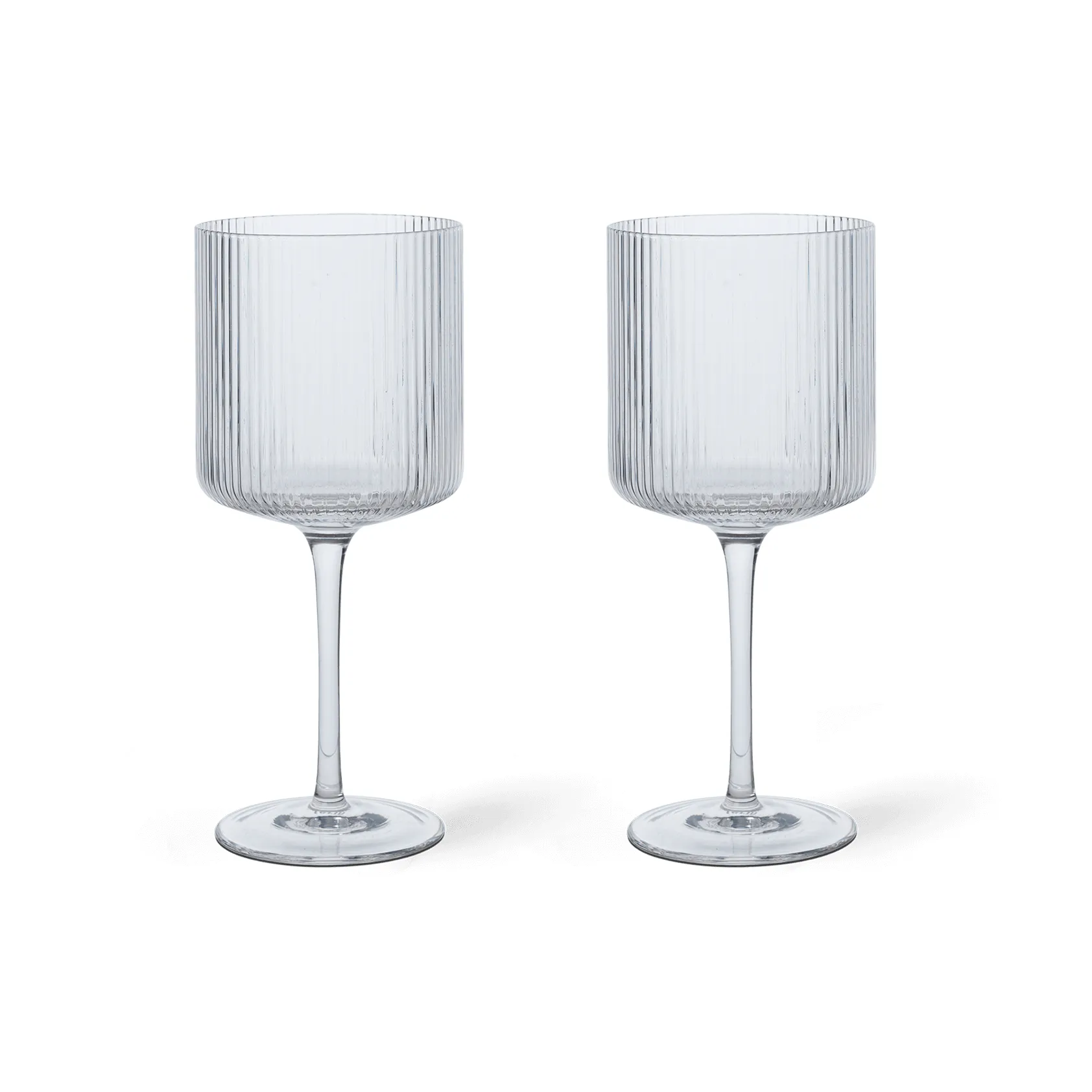 Ripple red wine glass 32,5 cl 2-pack, Clear Ferm Living