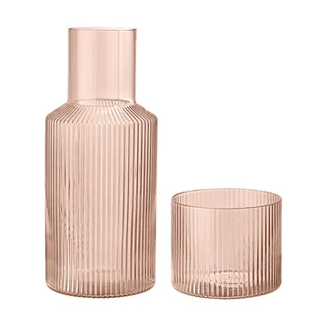 Ripple small carafe set - Blush - Ferm Living