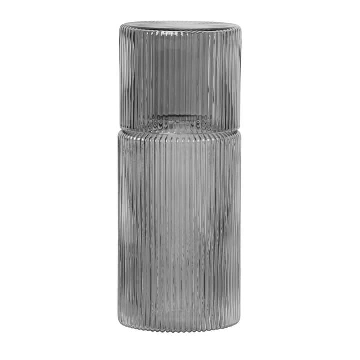 Ripple small carafe set, smoked grey Ferm Living