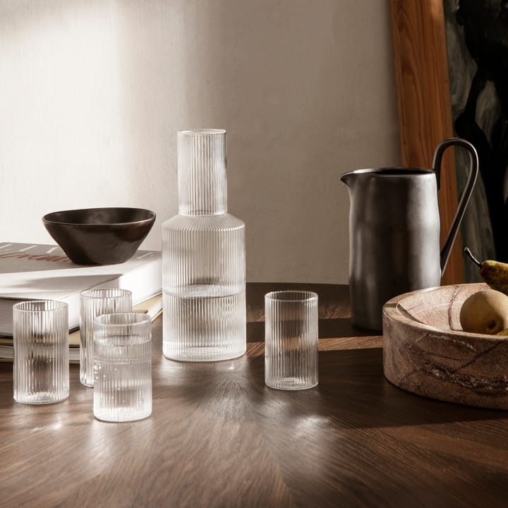 Ripple verrines serving glass 14 cl 4-pack, Clear Ferm Living