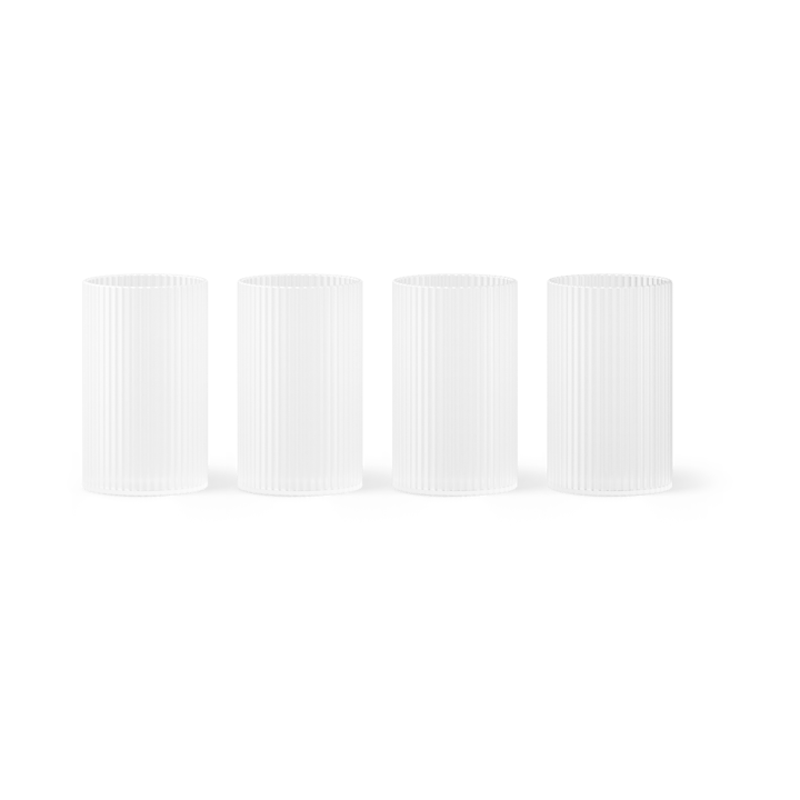 Ripple verrines serving glass 14 cl 4-pack - Frosted - Ferm Living