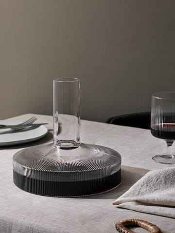 Ripple wine carafe - Clear - Ferm Living