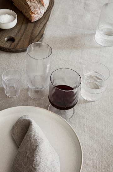 Ripple wine glass 2-pack - clear - ferm LIVING