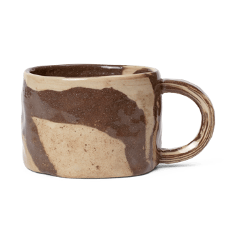Ryu mug low 20 cl - Sand brown - Ferm Living