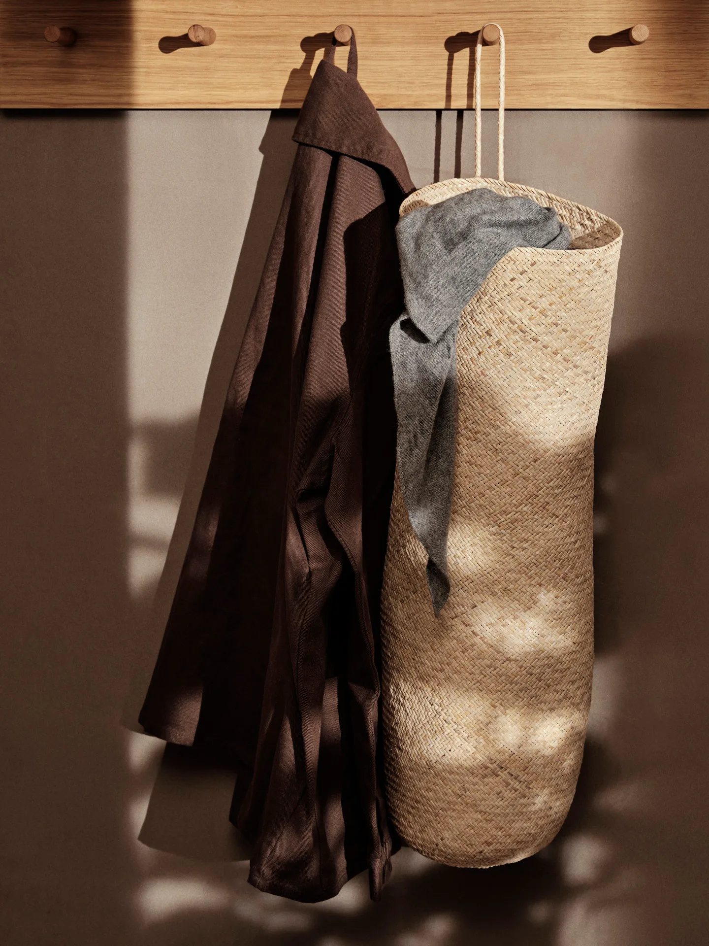 Sato long basket basket, Natural Ferm Living