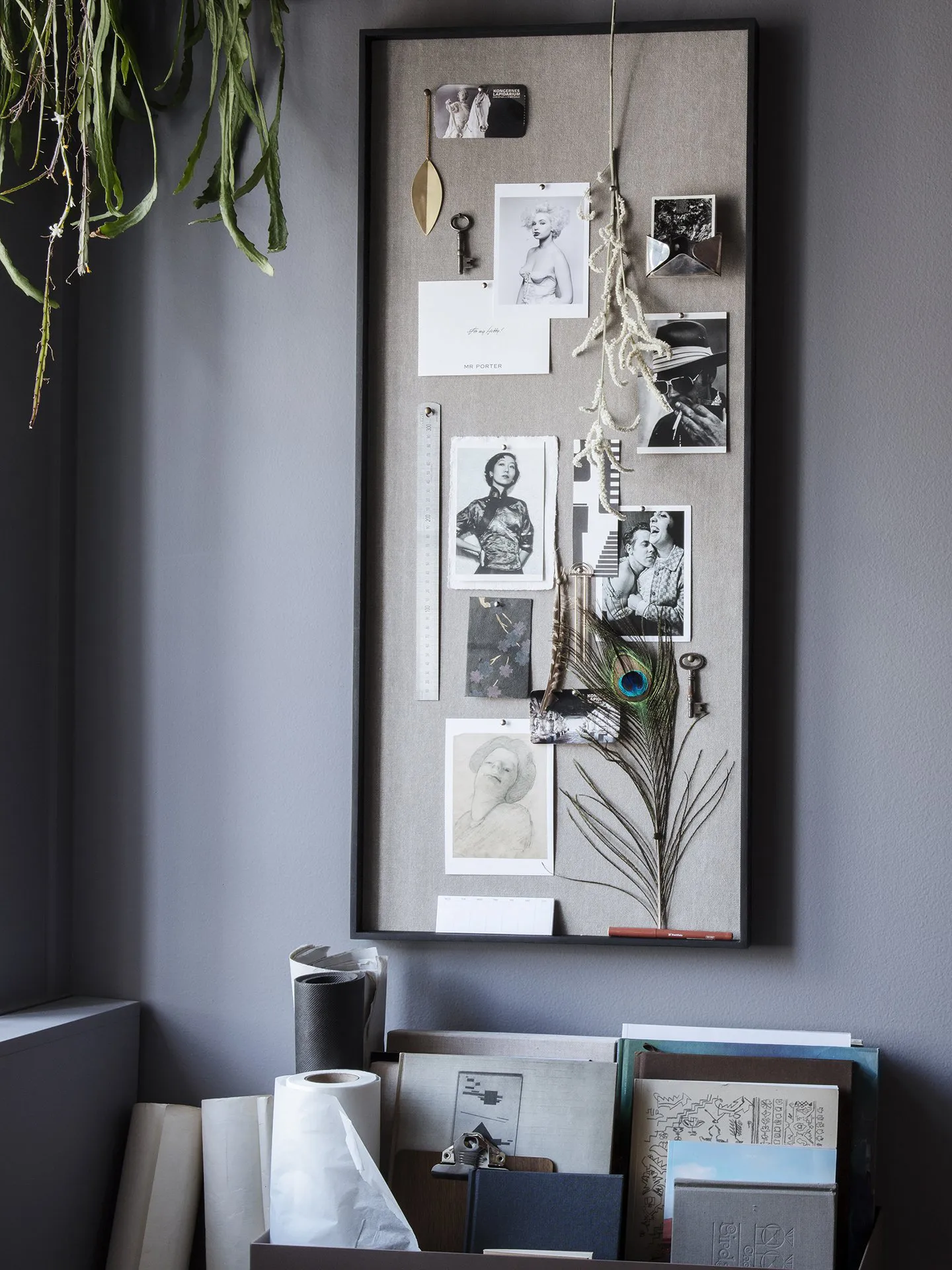 Scenery notice-board 45x100 cm, Beige Ferm Living