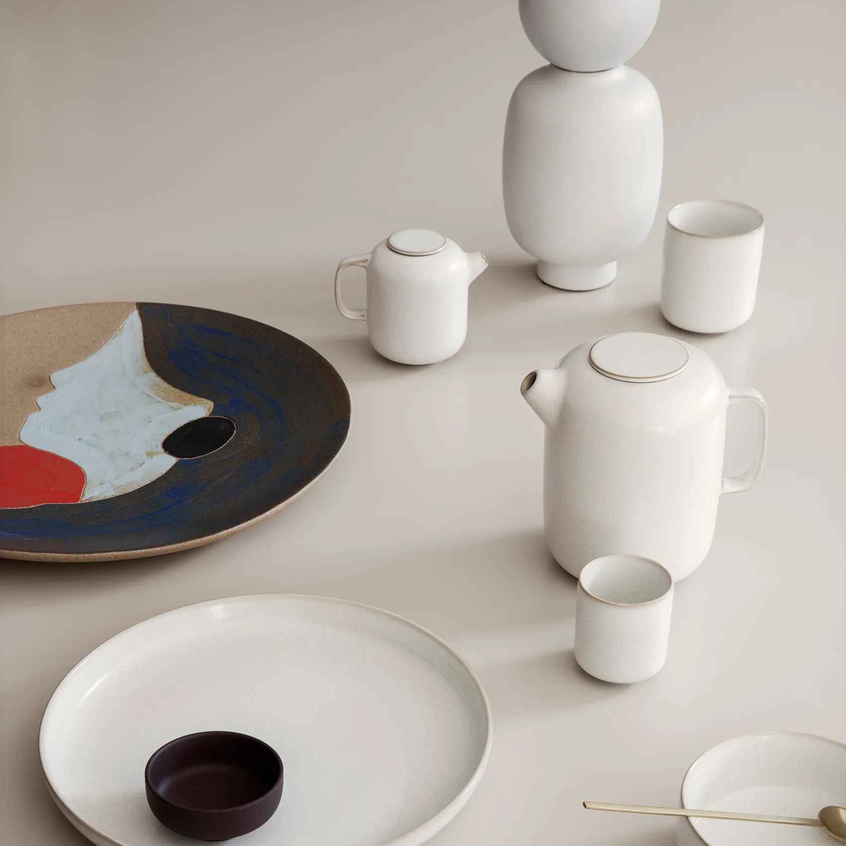 Sekki coffee pot, Cream Ferm Living