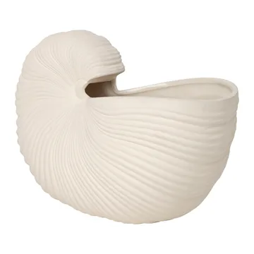 Shell flower pot - Off white, 31x15x21 cm - Ferm Living