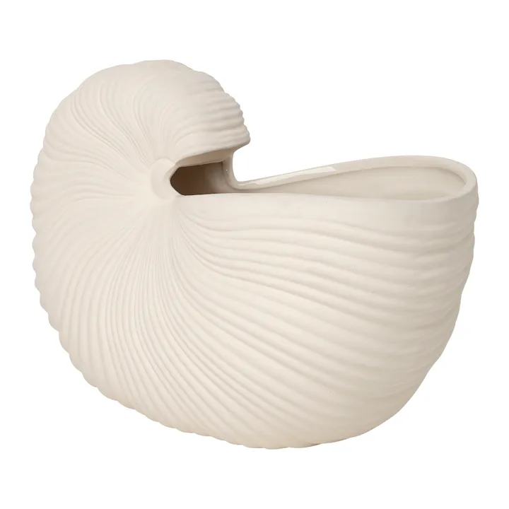 Shell flower pot - Off white, 31x15x21 cm - Ferm Living