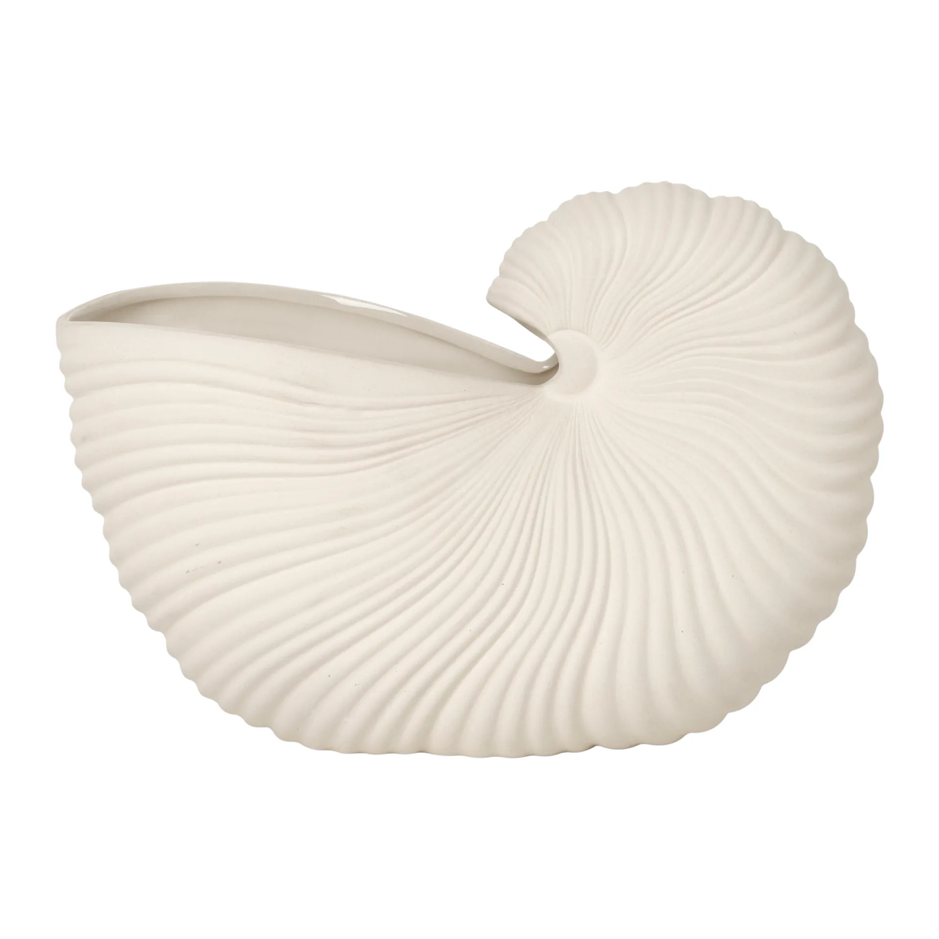 Shell flower pot, Off white, 31x15x21 cm Ferm Living