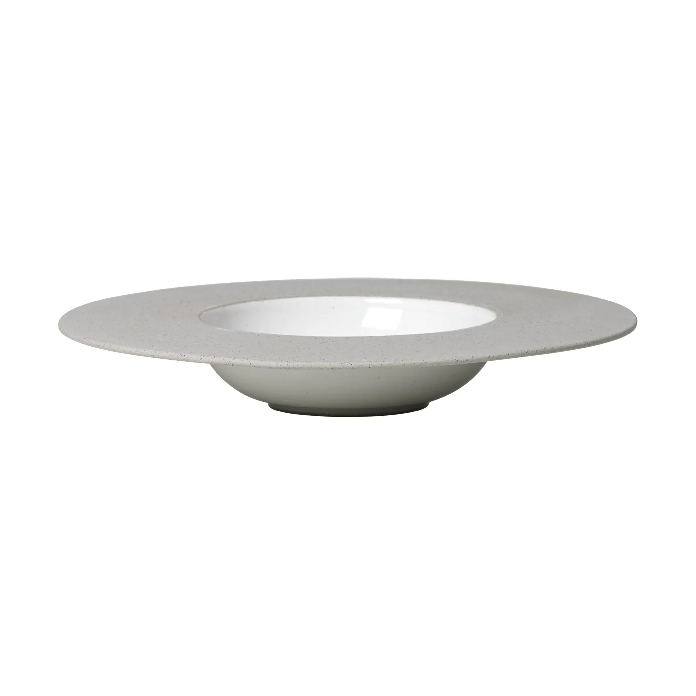 Sonae deep plate, Grey-white, Ø30 cm Ferm Living