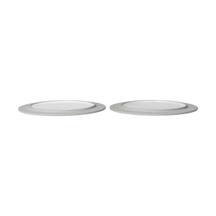 Sonae plate 2-pack - Grey-white, Ø22 cm - Ferm Living
