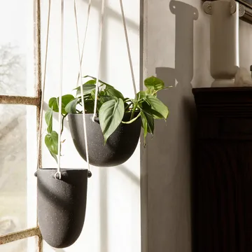 Speckle hanging flower pot Ø20.5 cm - Dark grey - Ferm Living