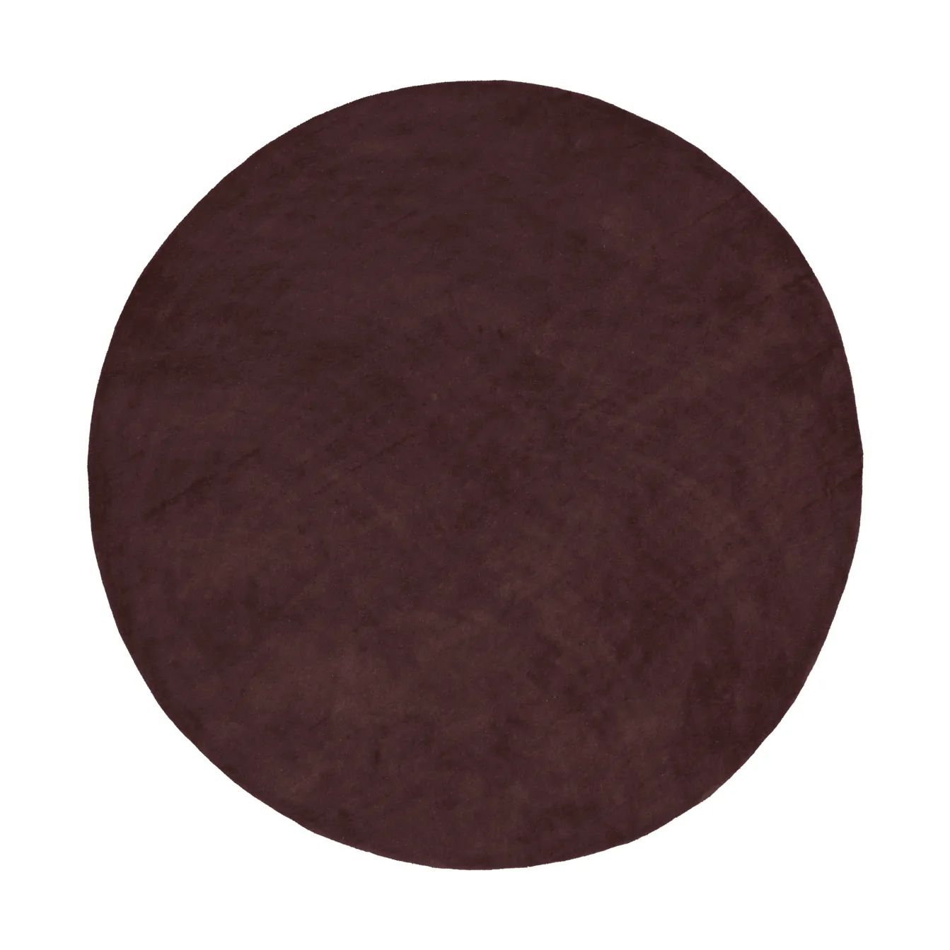 Stille tufted rug round, Dark pecan, Ø240 cm Ferm Living