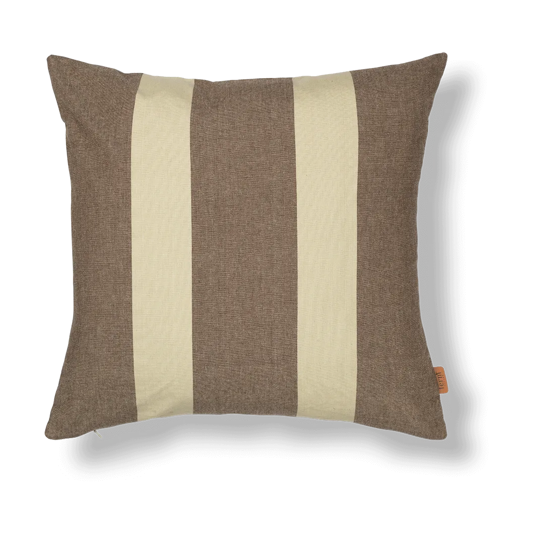 Strand outdoor cushion cover 50x50 cm, Carob brown-parchment Ferm Living