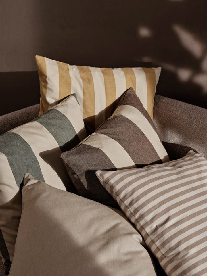 Strand outdoor cushion cover 50x50 cm, Carob brown-parchment Ferm Living