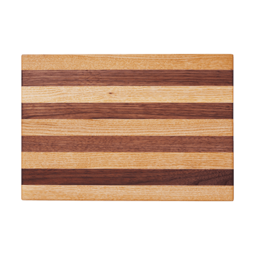 Stribe cutting board bold 25x36 cm - Walnut-oak - Ferm Living