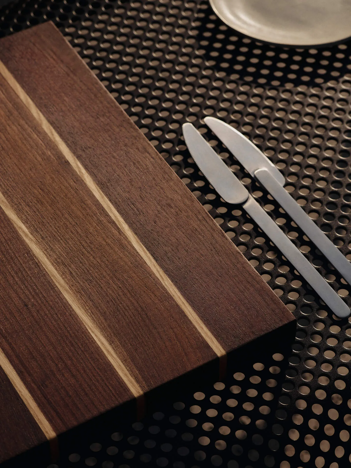 Stribe cutting board fine 25x36 cm, Walnut-ash Ferm Living