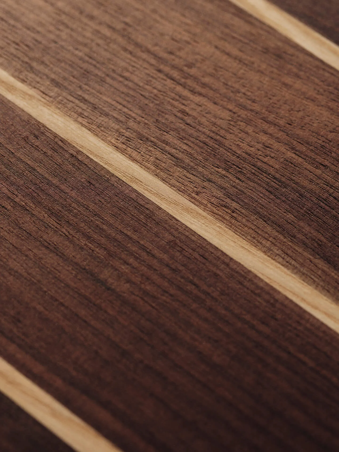 Stribe cutting board fine 25x36 cm, Walnut-ash Ferm Living