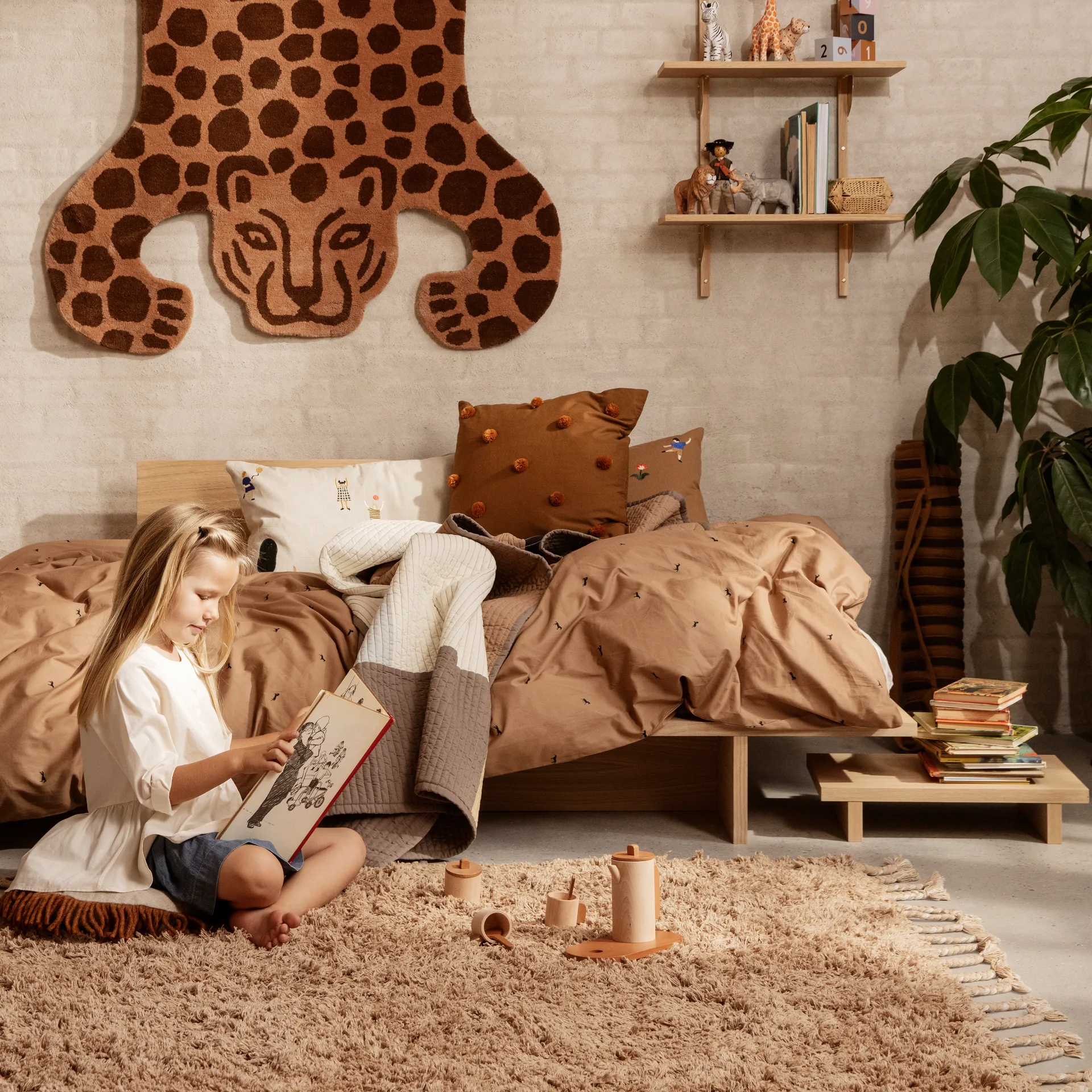 The Park cushion 40x60 cm, natural Ferm Living