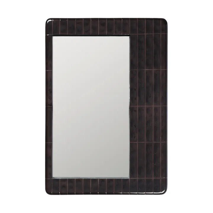 Tiling mirror - Dark chocolate, 59x85 cm - Ferm Living