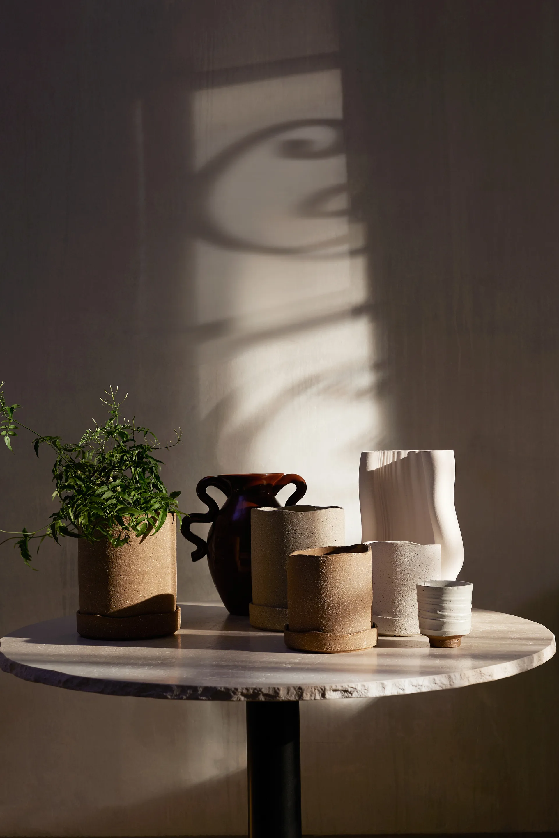 Uneru flower pot Ø13 cm, White Ferm Living