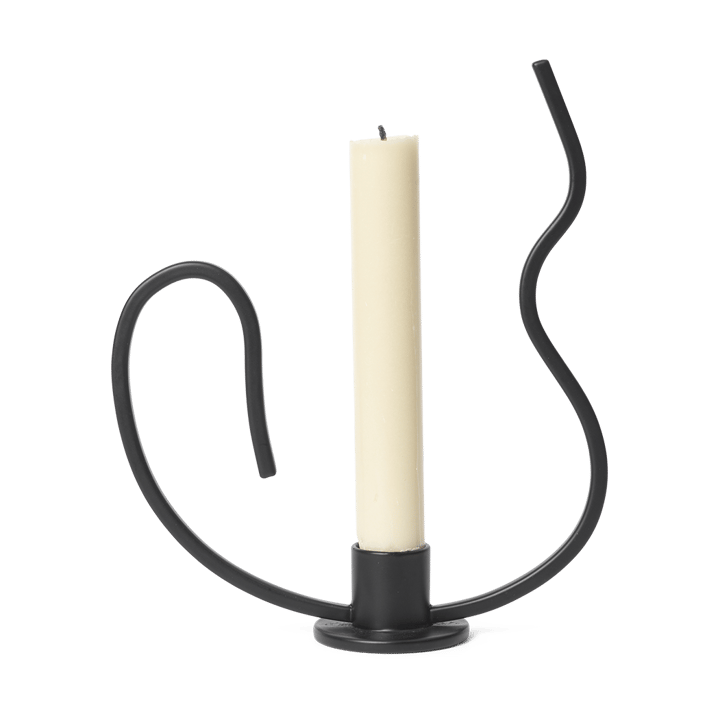 Valse candlestick low, Black Ferm Living