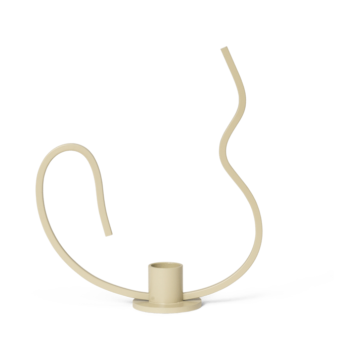 Valse candlestick low - Cashmere - Ferm Living