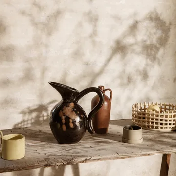 Verso pot - black-brown - Ferm Living