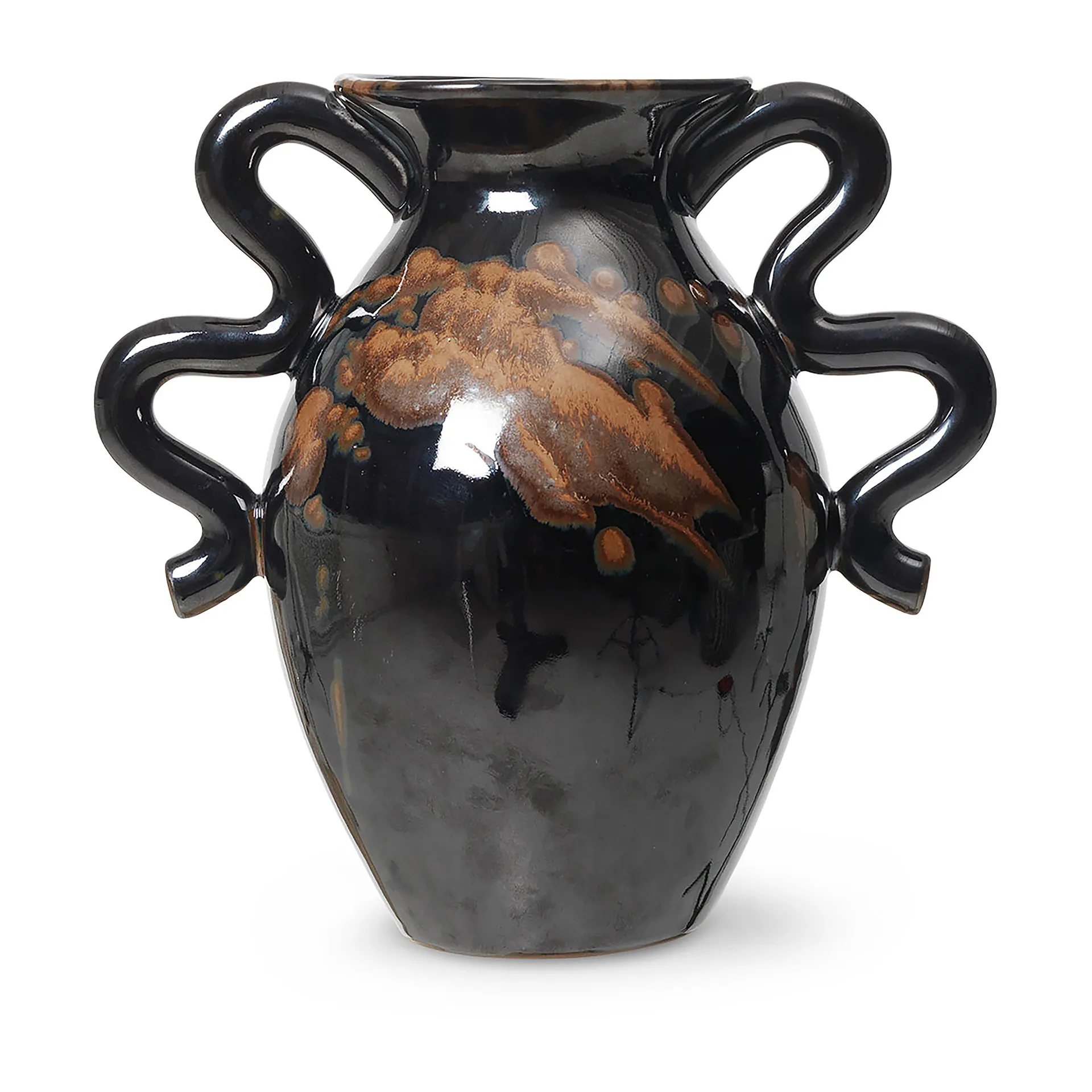 Verso vase 27 cm, Black-brown Ferm Living