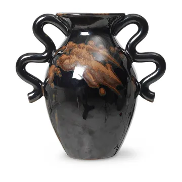 Verso vase 27 cm - Black-brown - Ferm Living