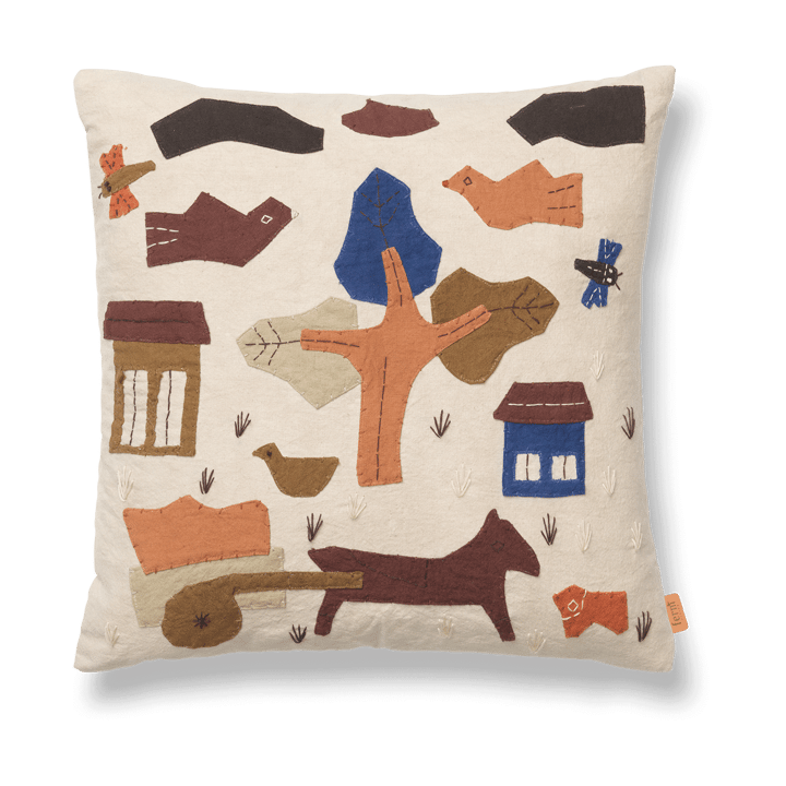 Village cushion 40x40 cm - Off-white - Ferm Living