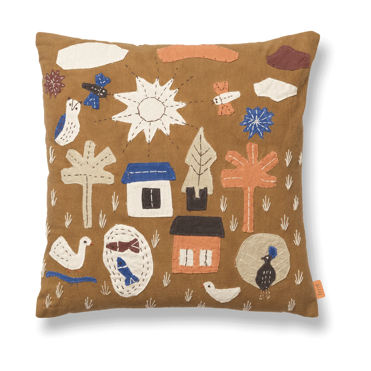 Village cushion 40x40 cm, Sugar Kelp Ferm Living