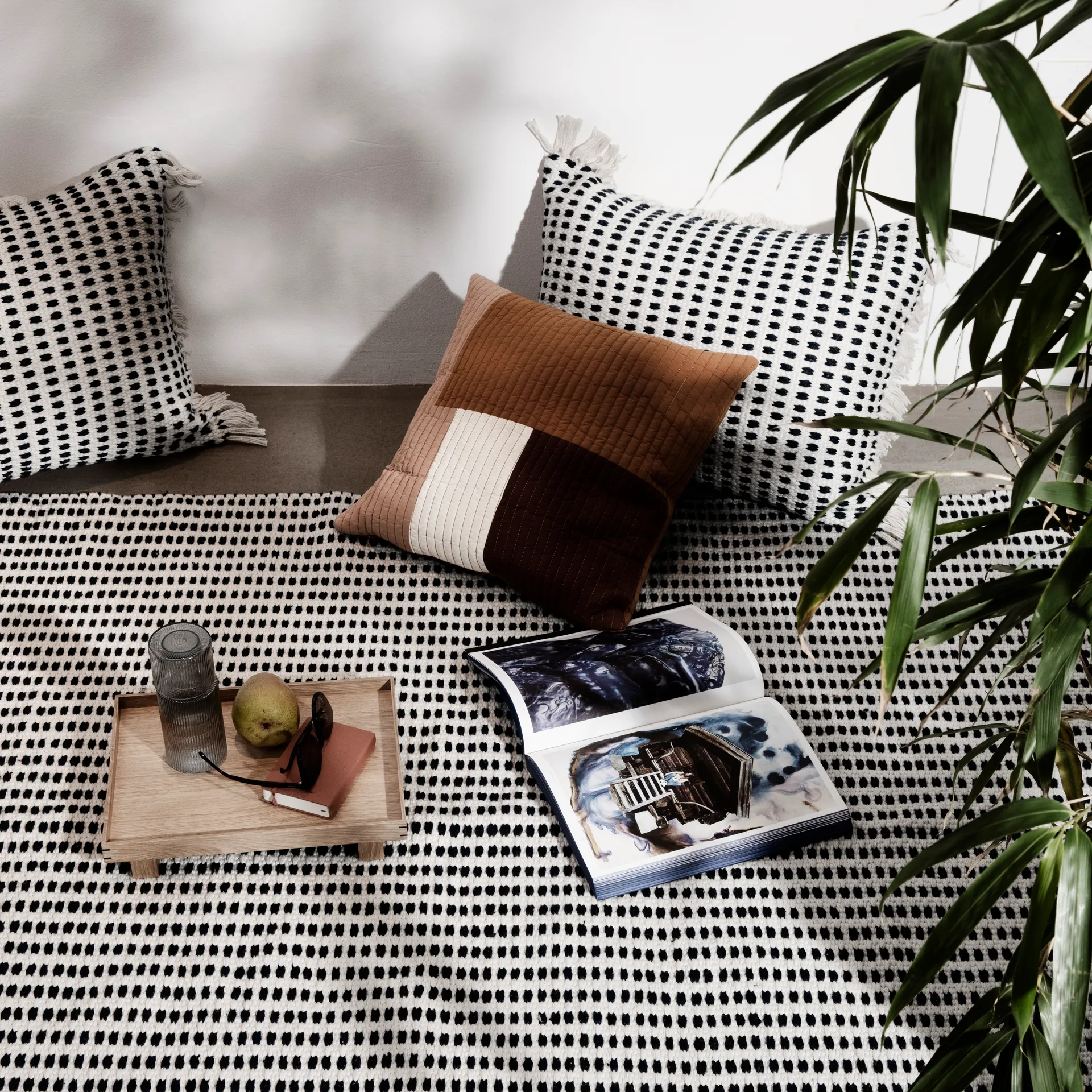 Way Outdoor cushion 70x50cm, Off-white Ferm Living
