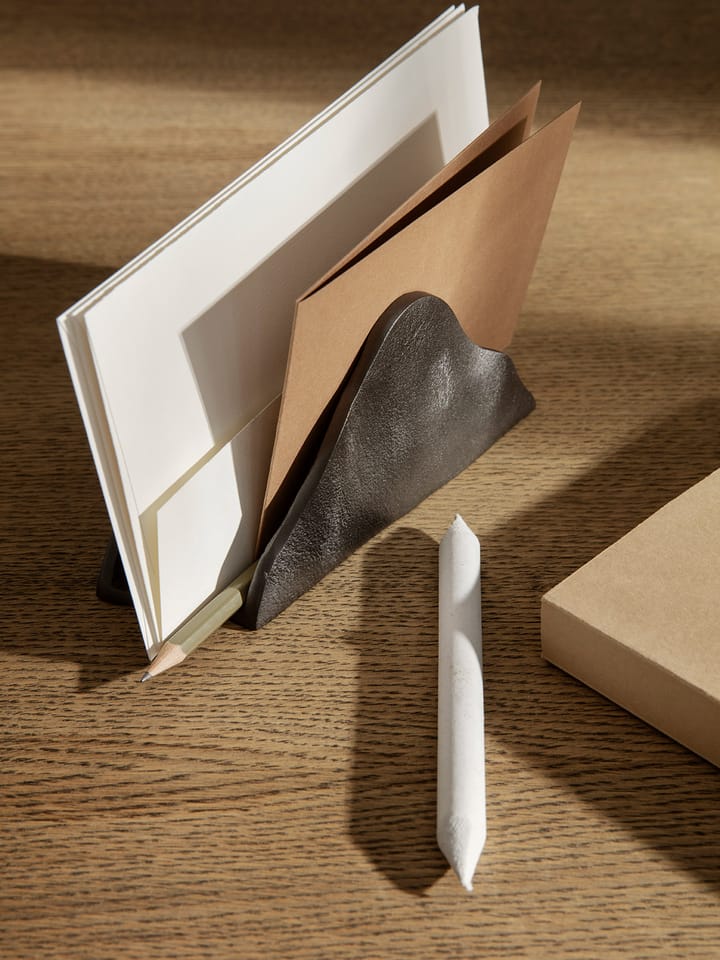 Yama letter stand, Blackened aluminum Ferm Living