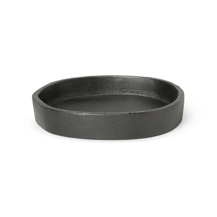 Yama tray round 8.3x8.9 cm, Svärtad aluminum Ferm Living