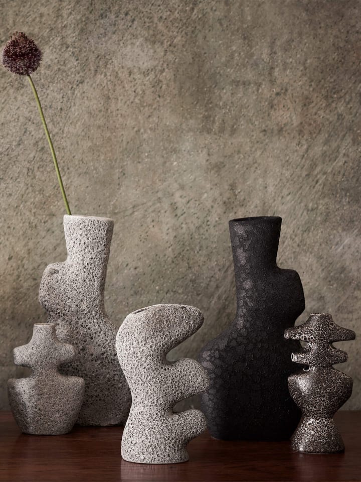 Yara candlestick medium, Grey Pumice Ferm Living